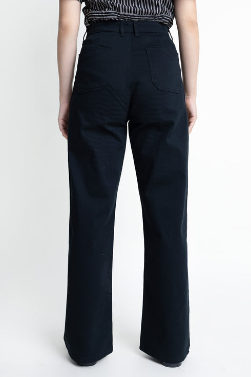 The Black Straight Fit Pants